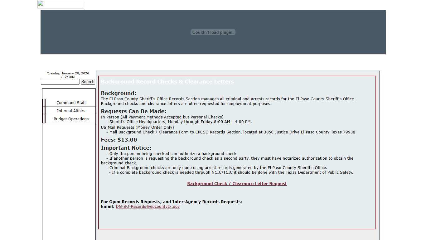 El Paso County Sheriff's Office